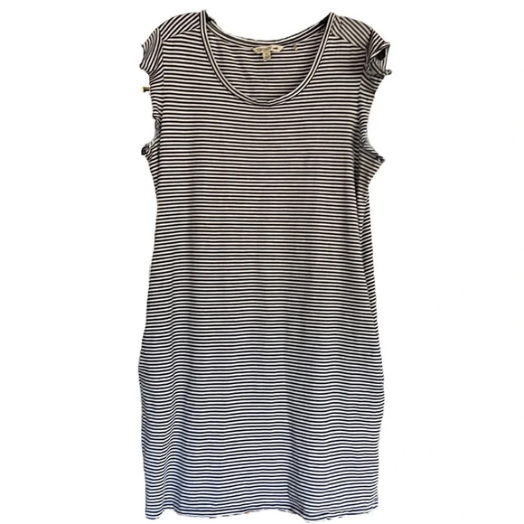 Toad&Co Black and White Striped Mini Dress - Picture 3 of 8